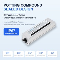 Alimentation LED étanche IP67 150W 12V à découpage AC-DC pour usage extérieur