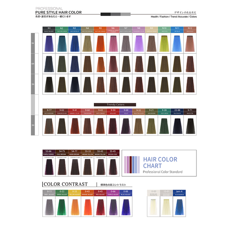 78 couleurs disponibles