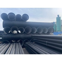 Tuyaux de pliage soudés en fonte ductile noire de classe C25 C30 C40 K9, revêtus de bitume, certifiés ISO, pour essais de pression d'eau