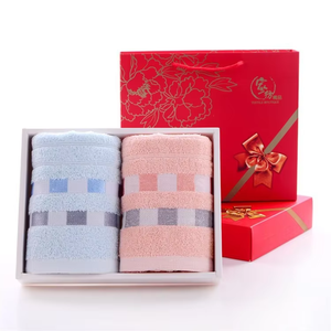 Promosyon hediye seti çabuk kuru ev tekstili yüz havlusu düz kare düz renk saf pamuk 3 adet/grup - Product Image 3