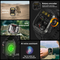 VVS Smartwatch Outdoor IP68 Impermeabile Unisex 1.85 Pollici TFT Grande Schermo Frequenza Cardiaca Fitness Chiamata Bluetooth OE