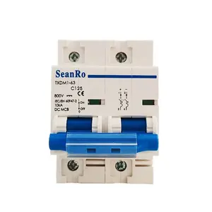 SeanRo Bộ Ngắt Mạch Mini Năng Lượng Mặt Trời 2P 80a 100a 125a Dc Mcb 60V 500V 800V 1000V 1500V Cho Tấm Pv Năng Lượng Mặt Trời 3P 4P 1P