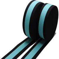 Fabricants en gros produisent une bande élastique à chevrons rayée de 3 cm, sangle en nylon de couleur intermédiaire pour sous-vêtements