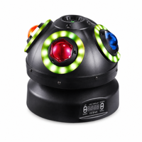 Projecteur de scène LED laser RVBW à tête mobile, effet stroboscopique, pour DJ, modèle Nebula Ship