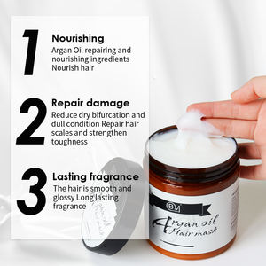 Mascarilla capilar de aceite de argán con ácido hialurónico y <span class=keywords><strong>aminoácidos</strong></span> Mascarilla capilar nutritiva para un cabello saludable - Product Image 2