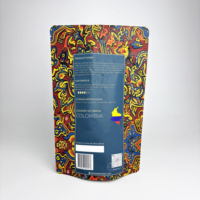 Sachet de torréfaction de café à impression numérique, MOQ 200 pièces, réutilisable, vertical, avec valve unidirectionnelle et fermeture éclair