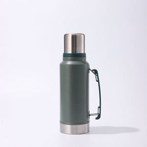 Nouvelle conception, grande capacité, tasse à café en acier inoxydable à double paroi, anti-fuite, pour les voyages en plein air, 1000 ml, 1400 ml, thermos sous vide - Product Image 2