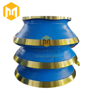 Nuevas piezas de trituradora de cono de acero con alto contenido de manganeso HP100 cóncavas () y manto para minería de mineral MOQ de una sola pieza - Product Image 4
