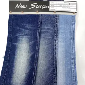 Cotton Denim Jean Fabric Wholesale Prices Raw Washed Selvedge Knitted Fabric Manufacture Stock Lot High Quality Stretch Denim