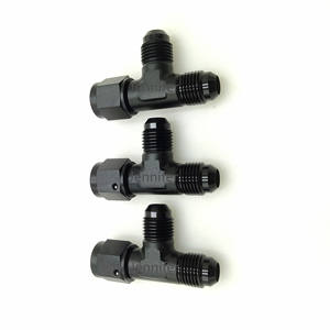 Lega di alluminio Billet nera an10-10 (10AN) a 2 x An10 (10AN) giunzione a 3 vie T Block Flare femmina adattatore maschio un raccordo fule - Product Image 4