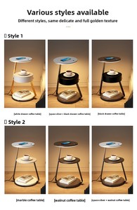 Lampu lantai kamar tidur pengisian daya tanpa kabel, agen desain Sofa berikutnya untuk ruang tamu meja kopi - Product Image 6