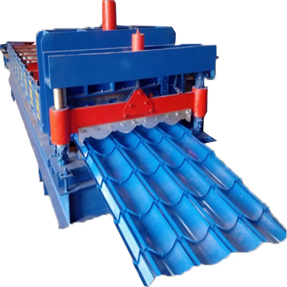 Glazed tile roofing sheet making machine metal tile making machine with 3D effect