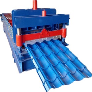 Glazed Tile Roofing Sheet Making Machine Metal Tile Making Machine With 3D Effect