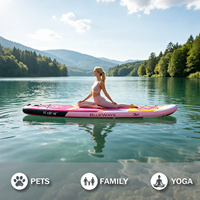 Planche de SUP gonflable haut de gamme de 11 pieds, largeur 33 pouces, durable avec technologie Drop Stitch, épaisseur 6 pouces, fabrication OEM, kit audité CE & BSCI