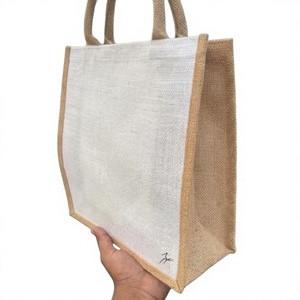Most Selling Jute <b>Tote</b> Bag Reusable Custom Logo Eco Friendly Shopping Bag Durable Carry Bag for Grocery Retail <b>Travel</b> - Product Image 1