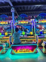 Machine d'arcade de jeu vidéo à monnayeur pour 3 joueurs, modèle Triple Gun Agent, pour divertissement intérieur, vente en gros d'usine, en anglais