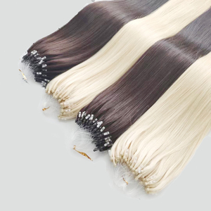 Bán buôn 12A 8A lớp Remy phần mở rộng tóc Micro vòng vòng Nano phần mở rộng tóc Hot Bán Ấn Độ con người sóng phong cách nhà máy giá rẻ - Product Image 4