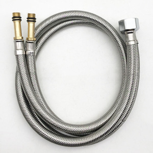 Manguera flexible trenzada de acero inoxidable 304, 1,6 MPa, para grifo, suministro de agua, lavabo de cocina, agua fría y caliente - Product Image 1