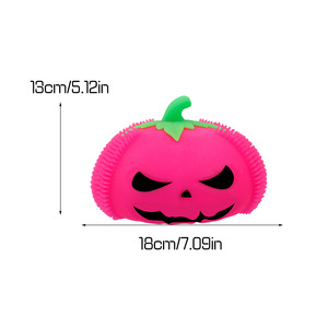 Balle anti-stress géante en forme de citrouille, moelleuse et compressible, pour enfants et adultes - Cadeaux de fête d'Halloween et de Noël, vente en gros - Product Image 6