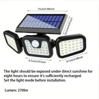 Luces Solares LED para Jardín con Sensor de Movimiento, Resistentes al Agua, Iluminación Solar para Exteriores