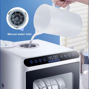 Strong Cleaning <b>Mini</b> Dishwasher Portable Kitchen Smart Drying Disinfection Automatic Desktop Machine Household Qlk-t18 Portable - Product Image 5