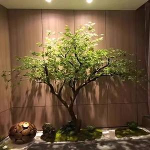 Peyzaj dekorasyon için doğal sahte gerçek ahşap gerçekçi yeşil ayak ağacı yapay ağaç kullanarak ev ve kulüp - Product Image 3