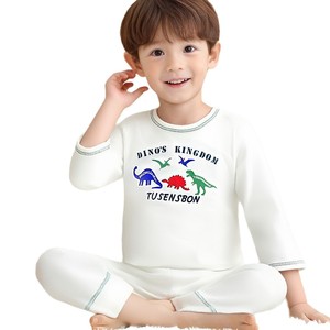 Nuovo Set di Biancheria Intima Termica per Bambini, Abbigliamento Autunno-Inverno per Ragazzi, <span class=keywords><strong>Pigiama</strong></span> in Puro Cotone <span class=keywords><strong>con</strong></span> Stampa di <span class=keywords><strong>Dinosauri</strong></span> a Maniche Lunghe - Product Image 5