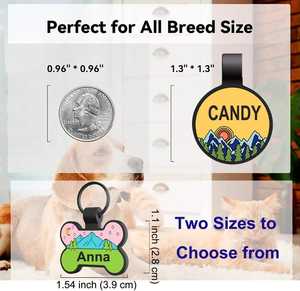 premium luxury silicone pet <b>tag</b> silent for <b>engraving</b> <b>dog</b> collar charms Wholesale - Product Image 3