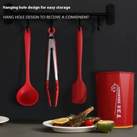 Ensemble de 15 ustensiles de cuisine en silicone antiadhésif et métal, écologiques, compatibles lave-vaisselle/micro-ondes/four, spatules et cuillères de qualité alimentaire pour usage domestique