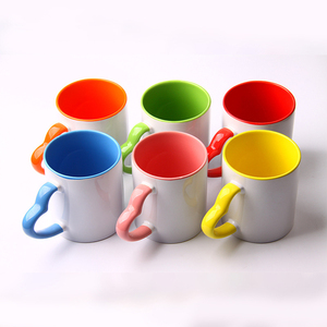 Tasse en céramique émaillée 2 tons, tasses colorées vierges à sublimer - Product Image 5