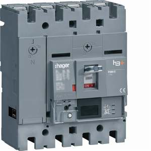 HHT251NR ปรับแต่งได้ด้วยชุดเบรกเกอร์แบบหล่อขึ้นรูป Hagers รุ่น h3+ P250 LSIG Energy 4P 25kA 250A ปรับค่าได้ - Product Image 1