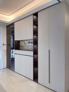 Solid Wood Fashion <b>Sideboard</b> Cabinet for Dining Room Customized Size Restaurant Furniture - Product Image 3