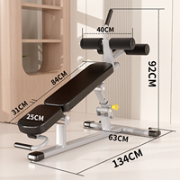 Banc de musculation réglable inclinable et déclinable pour sit-ups, équipement de fitness pour la maison