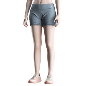Shorts Deportivos de Doble Capa para Mujer con Bolsillos y Orificios Laterales Transpirables con Láser para Maratón - Product Image 5