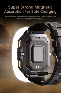 Smartwatch Alan C28 con Logo Personalizzato - Display AMOLED, Ricarica Wireless, SOS, Impermeabile IP68, Cassa in Lega, Cinturino in Gomma, Touch Screen - Product Image 5