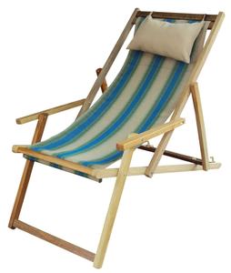 في الهواء الطلق قابل للتعديل كبير قابل للطي حمام سباحة كرسي خشبي محمول لفرنسا شاتينو فونتيل سيغرام - Product Image 3