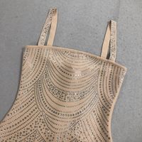 Robe mini sexy pour femmes, à bretelles spaghetti, avec nœud, strass de haute qualité, pour club, soirée, célébrités