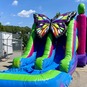 Tùy chỉnh chủ đề khác nhau <span class=keywords><strong>Inflatable</strong></span> nhảy lớn bướm bơm hơi di động trượt nước lâu đài cho ngoài trời - Product Image 1