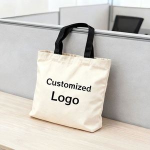 Eco Wholesale Customized Logo Canvas Cotton Tote <b>Bag</b> <b>Foldable</b> Reusable Beach <b>Shopping</b> <b>Bag</b> for Gifts Products Promotion - Product Image 4