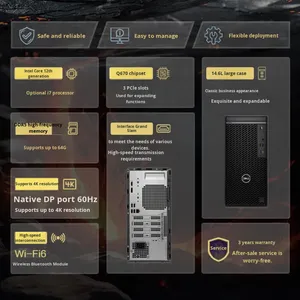Nuevo Ordenador de Escritorio OptiPlex 7020MT Core de 12.ª/14.ª Generación para Empresas, con Almacenamiento SSD, Gráficos Integrados, Color Negro, Gran Venta - Product Image 5