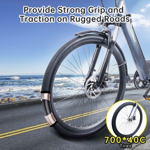 Bicicletas Eléctricas de 36V 10.5Ah 250W para Damas, Estilo Retro, OEM, Cuadro Grande de 700C, Bicicleta Eléctrica para Desplazamientos Urbanos, Precio al por Mayor - Product Image 1