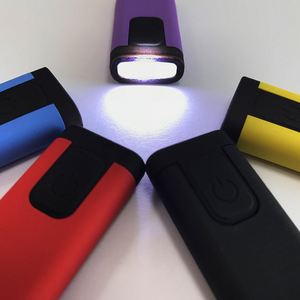 Customized Logo LED Rechargeable ABS Material <b>Mini</b> Portable Keychain Flashlight <b>Keyring</b> Light USB Charging Household Use - Product Image 4