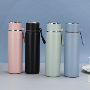 316 Stainless Steel Vacuum <b>Insulated</b> <b>Mug</b> Bullet Shape Large Capacity With Carrying Strap Travel Thermos - Product Image 2