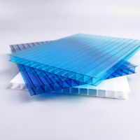 Plaques alvéolaires en polycarbonate co-extrudé UV 4-10 mm, écologiques, durables et résistantes aux intempéries pour serres et abris de voiture