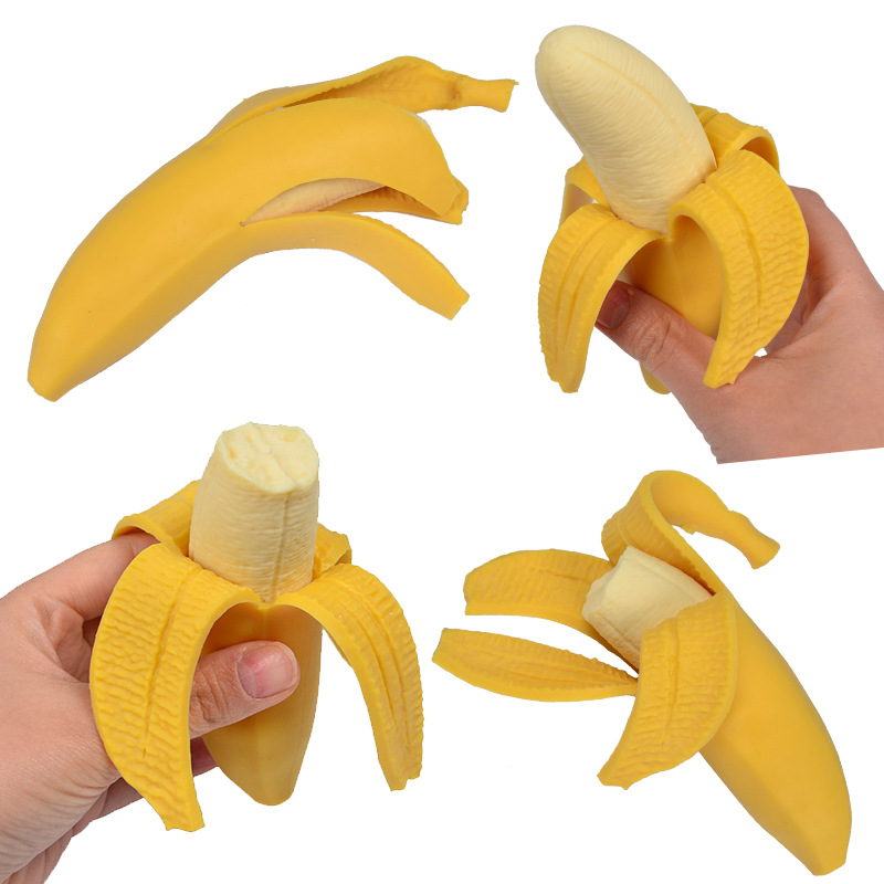 Banane pelée simulée