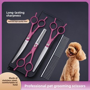 Set per <span class=keywords><strong>Toelettatura</strong></span> <span class=keywords><strong>Animali</strong></span> Domestici di Alta Qualità, Kit Forbici per <span class=keywords><strong>Toelettatura</strong></span> Cani e Gatti - Product Image 2