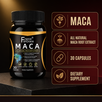 Capsules de gestion énergétique à base de racine de Maca pour adultes, végétaliennes, sans gluten, à marque privée, supplément alimentaire naturel à base de plantes, OEM ODM personnalisé