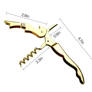 Tire-bouchon de <span class=keywords><strong>Sommelier</strong></span> Professionnel en Acier Inoxydable pour Serveurs et Barmen, Coupe-capsule, Ouvre-bouteille Manuel - Product Image 4