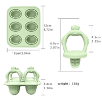 Moule à glaces mini en silicone de qualité alimentaire Eversoul, facile à démouler, pour les bébés et les tout-petits, pour la fabrication de glaces maison