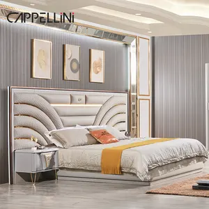 Ensemble salon canapé-lit 1.8 mètres Usa Queen lits modèle Sexy porte coulissante armoire chambre à coucher meubles